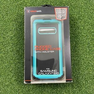 Blackweb Rugged Phone Case with Holster for Samsung Galaxy S10